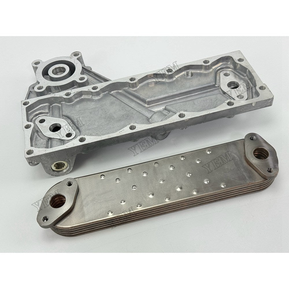 YEM Parts Oil Cooler Core with Side Cover for Mitsubishi 6D95
