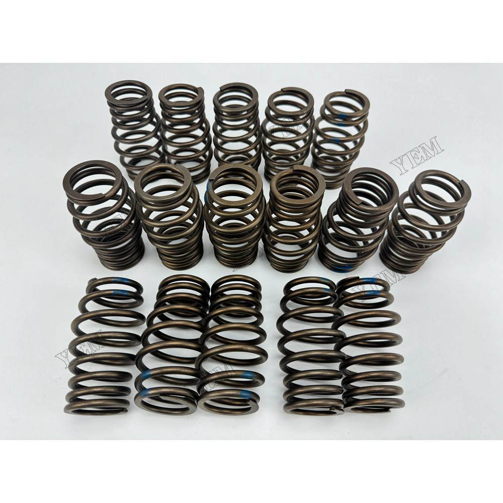 YEM Parts 16 pcs Valve Spring - Outer for Mitsubishi 8DC9 Engine