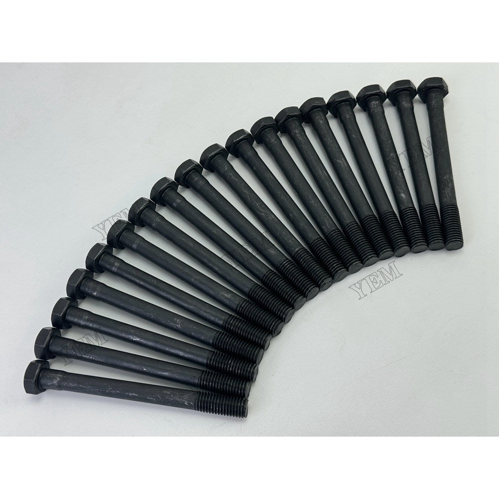 YEM Parts 18 pcs Cylinder Head Bolt for Mitsubishi S4K Engine