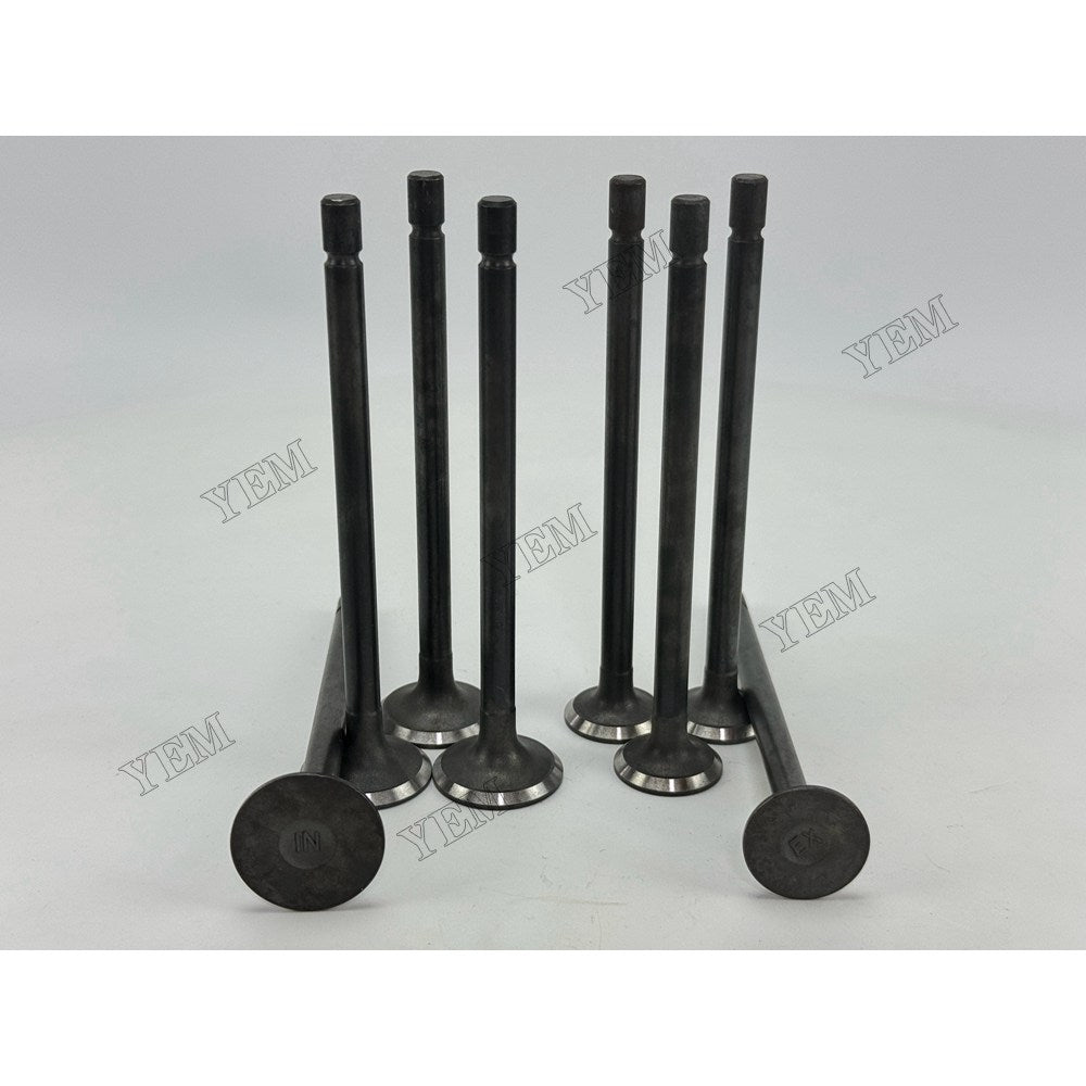 YEM Parts 4 pcs Intake and Exhaust Valve for Isuzu 4FE1 Engine For Isuzu