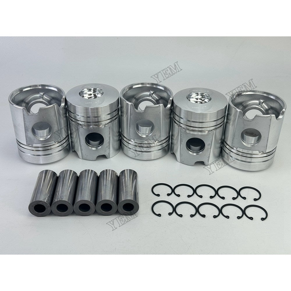 YEM Parts 5 pcs Piston with Pin and Circlips STD 04232407 for Deutz F5L912 Engine