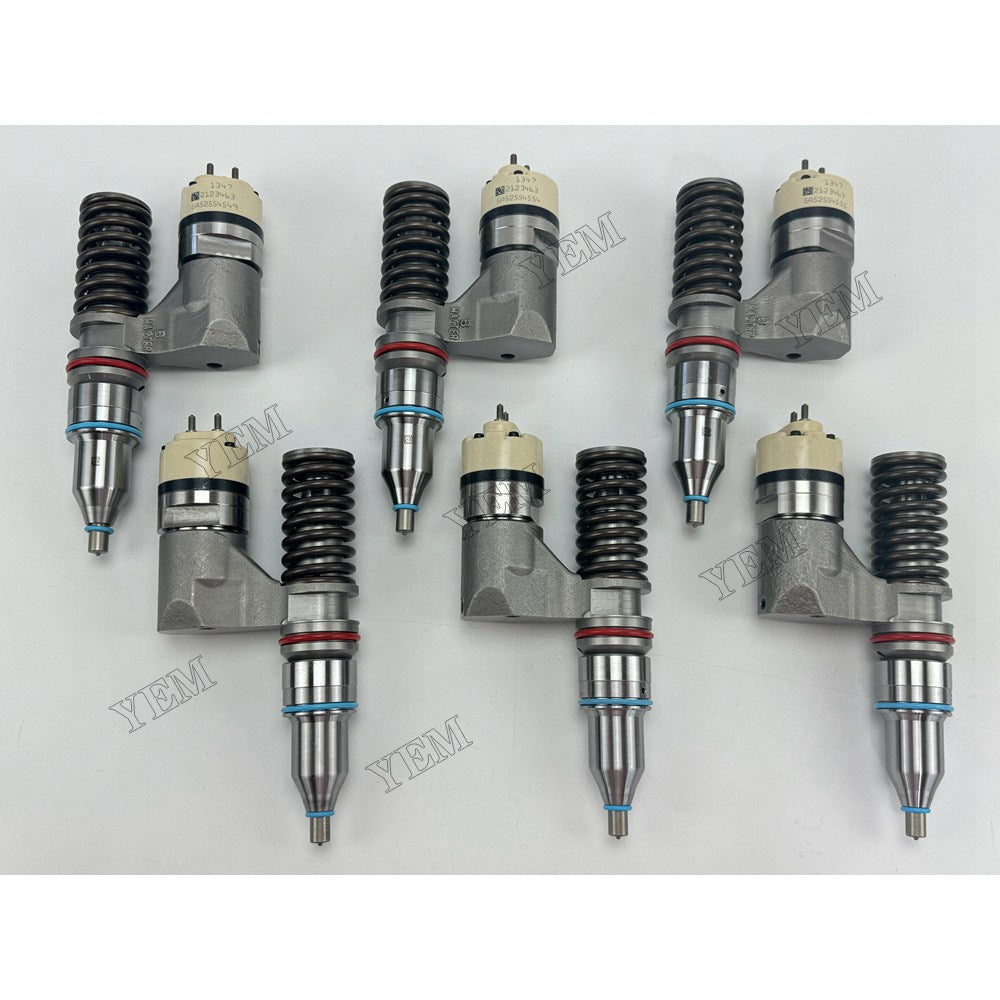 YEM Parts 6 pcs Injector 212-3463 for Caterpillar C12 Engine
