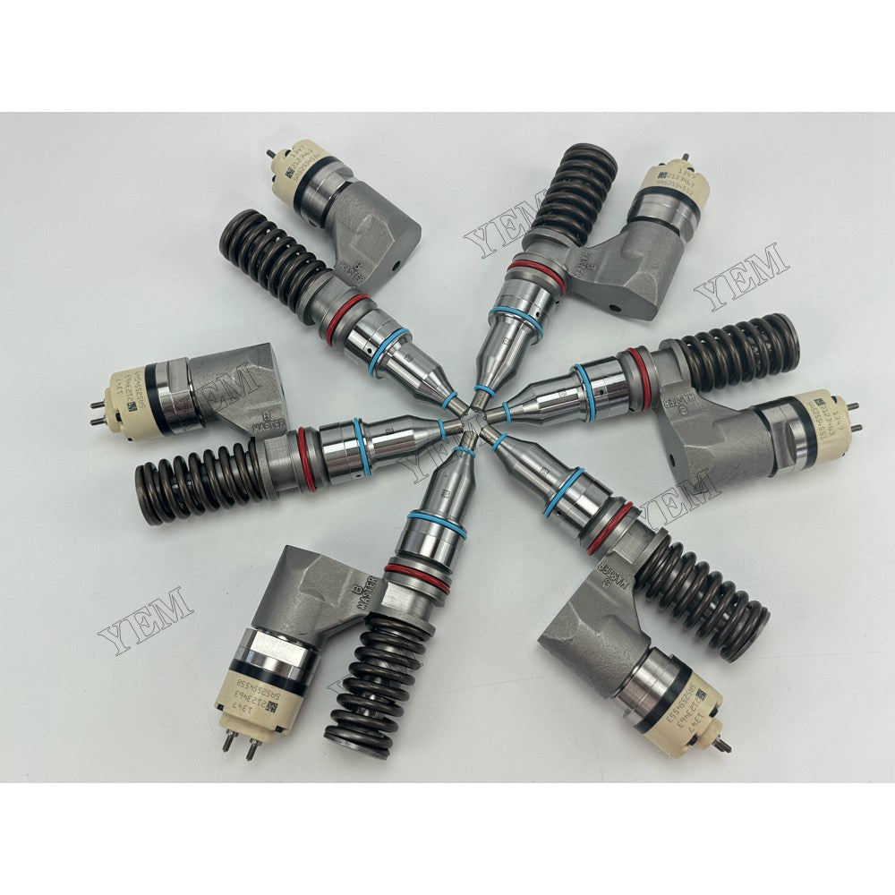 YEM Parts 6 pcs Injector 212-3463 for Caterpillar C12 Engine For Caterpillar