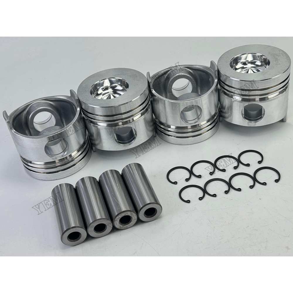 YEM Parts 4 pcs Piston with Pin and Circlips STD for YUNNEI YN25GBZ Engine