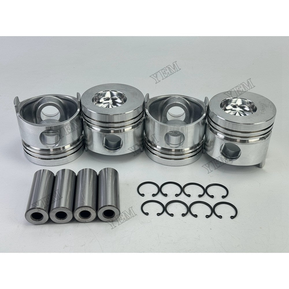 YEM Parts 4 pcs Piston with Pin and Circlips STD for YUNNEI YN25GBZ Engine For Yunnei Power