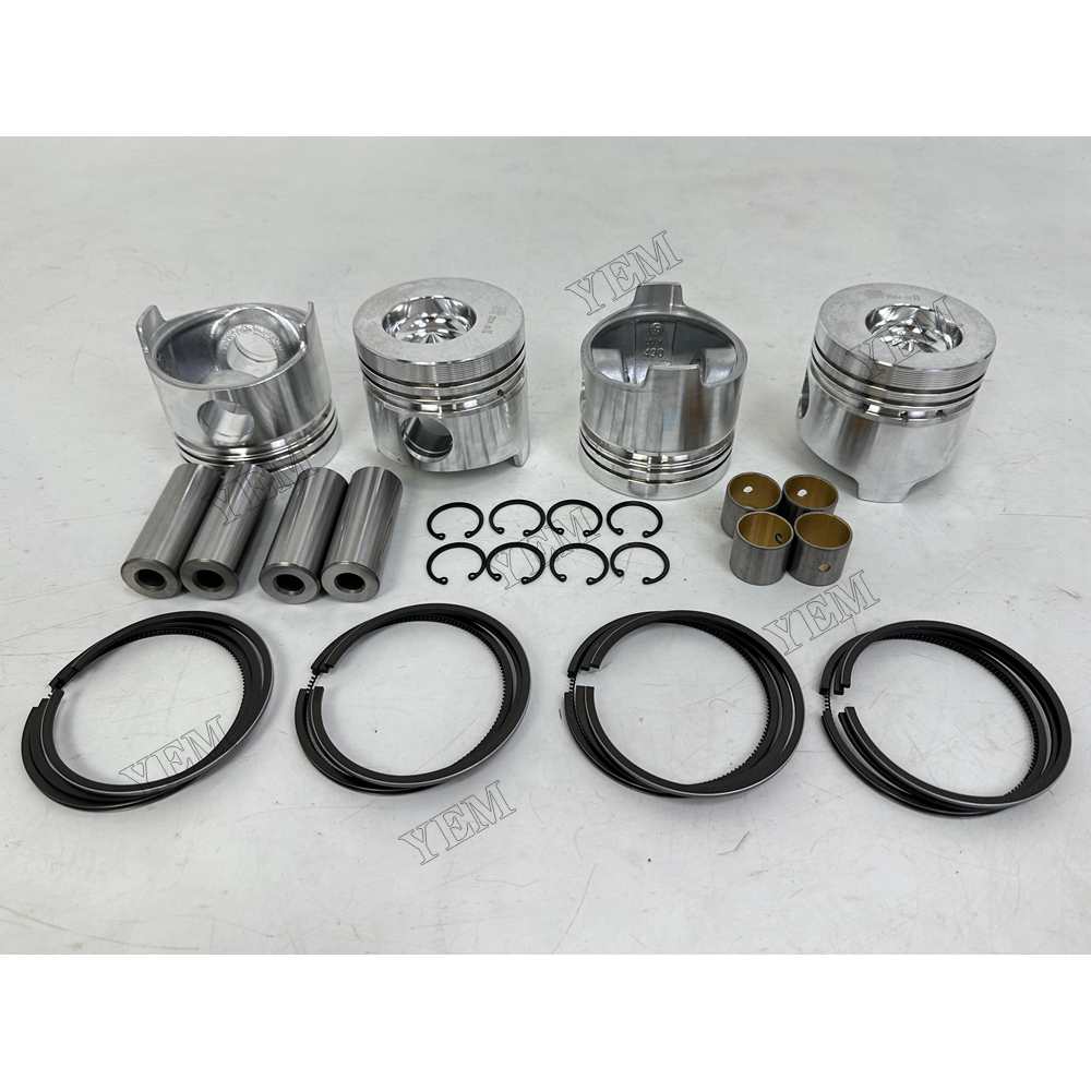 YEM Parts 4 pcs Piston With Rings Kit STD for YUNNEI YN25GBZ Engine