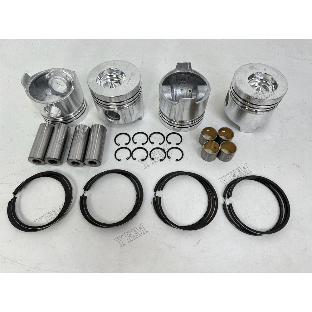 YEM Parts 4 pcs Piston With Rings Kit STD for YUNNEI YN25GBZ Engine For Yunnei Power