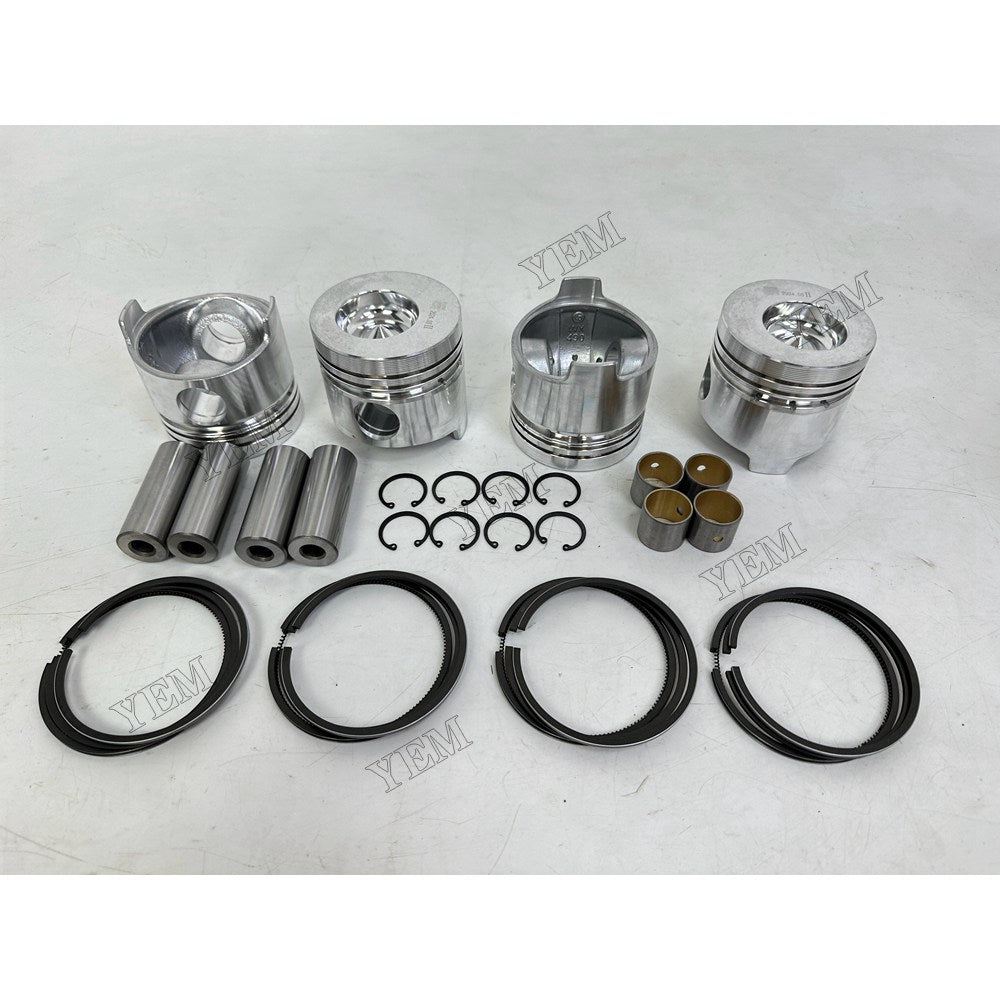 YEM Parts 4 pcs Piston With Rings Kit STD for YUNNEI YN25GBZ Engine For Yunnei Power