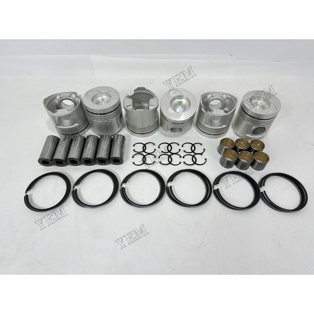 YEM Parts 8 pcs Piston With Rings Kit STD for Hino K13D Engine For Hino