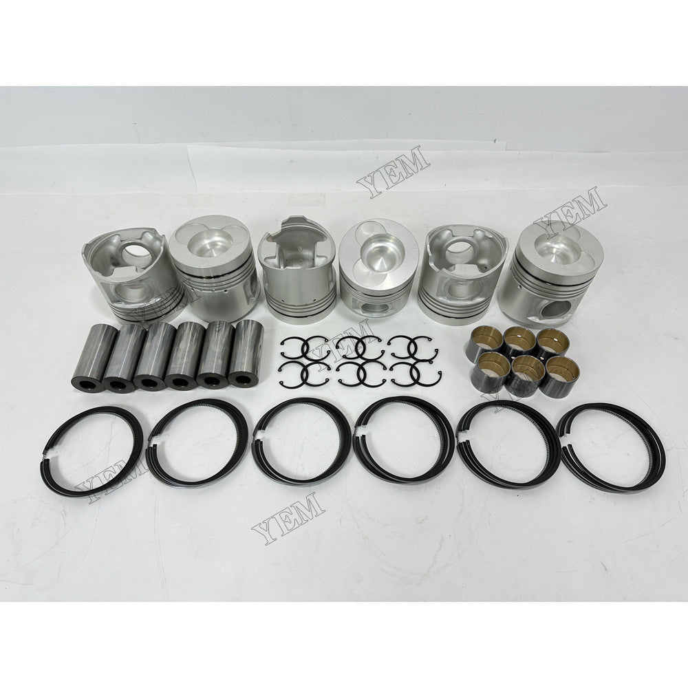YEM Parts 8 pcs Piston With Rings Kit STD for Hino K13D Engine For Hino