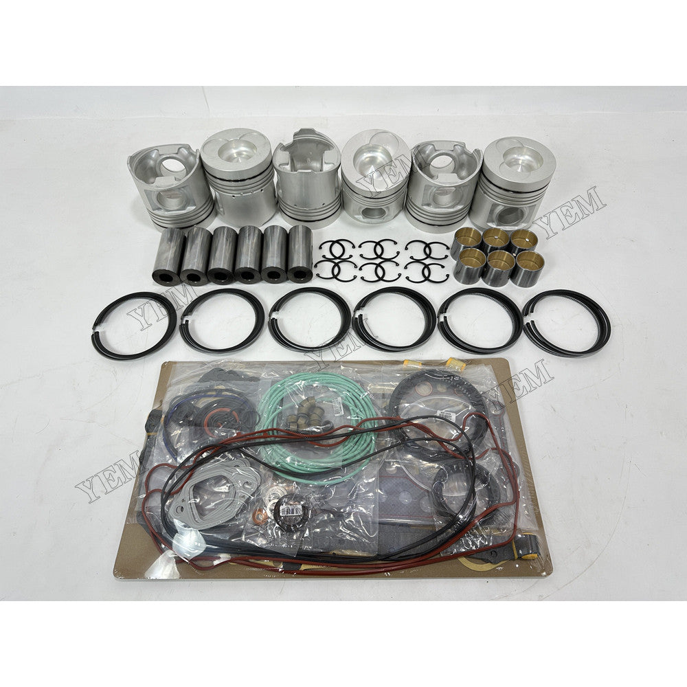 YEM Parts 8 pcs Piston & Ring Set with Overhaul Kit for Hino K13D Engine For Hino