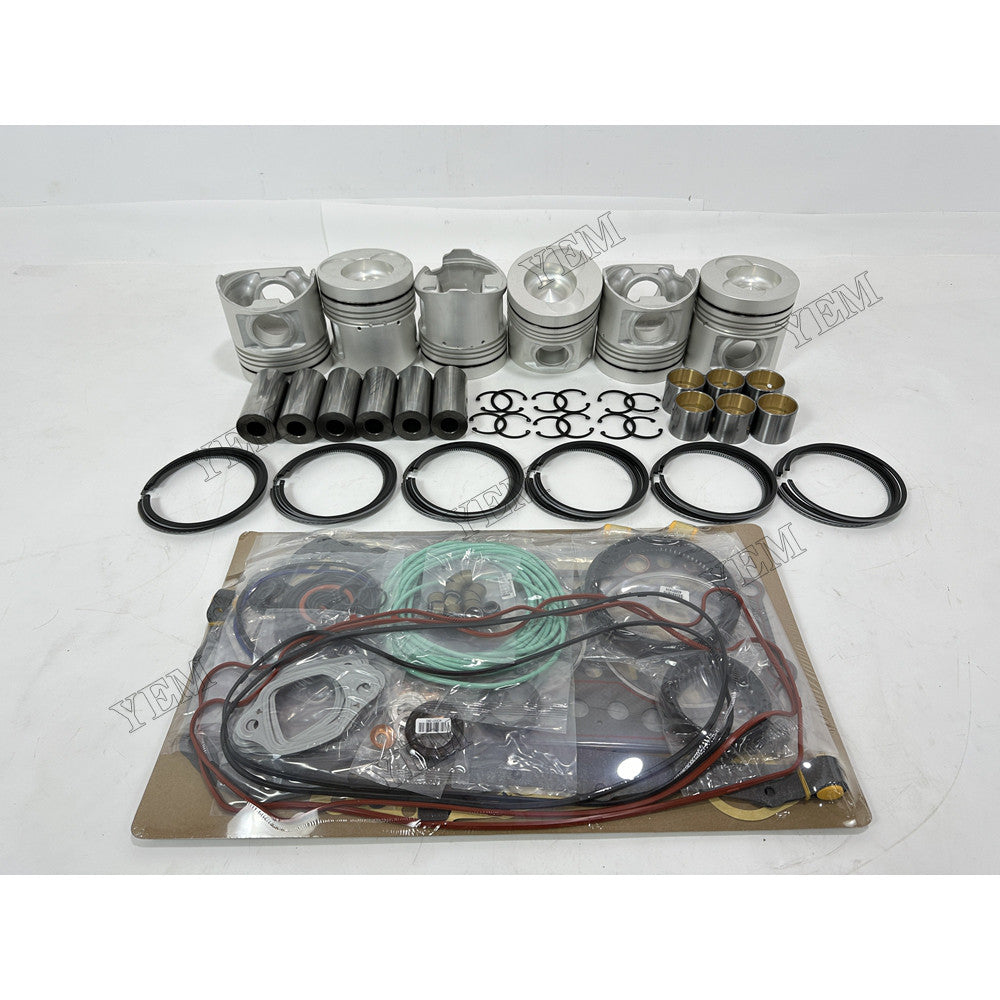 YEM Parts 8 pcs Piston & Ring Set with Overhaul Kit for Hino K13D Engine For Hino