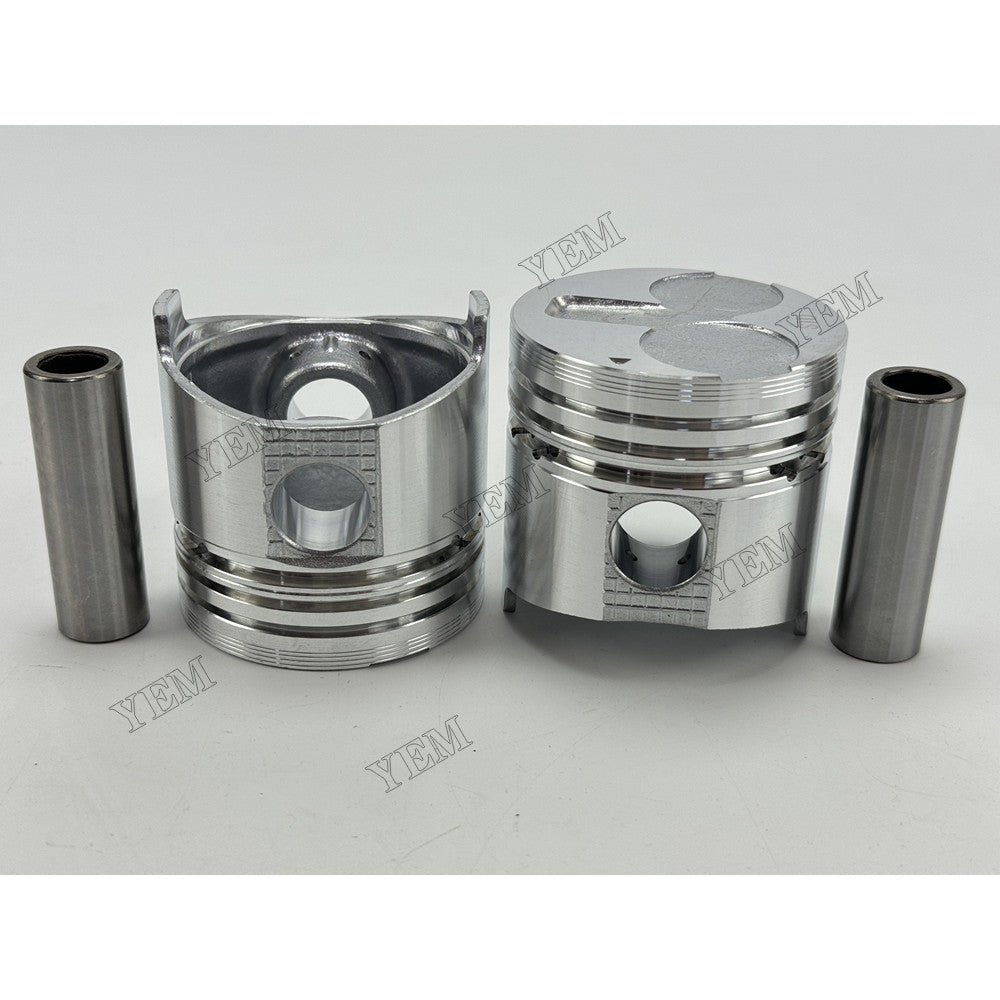 YEM Parts 2 pcs Piston with Pin and Circlips STD for Mitsubishi L2A Engine