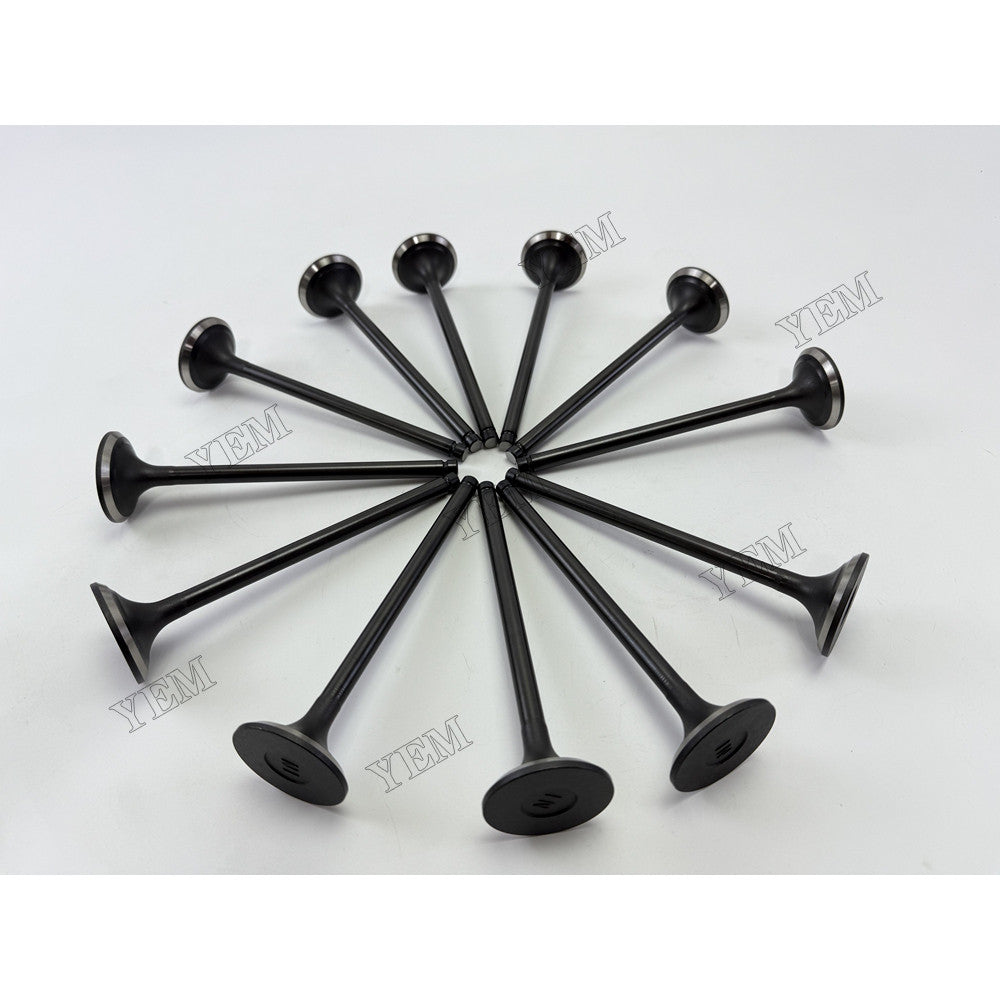 YEM Parts 12 pcs Intake Valve for Mitsubishi S6B Engine Engine Spare Parts For Mitsubishi