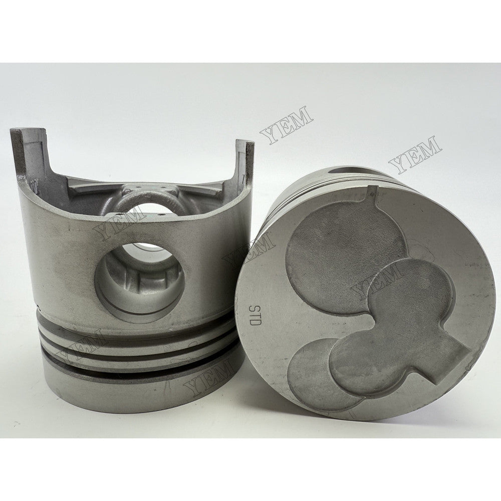 YEM Parts 4 pcs Piston with Pin and Circlips STD for Isuzu 4BC1 Engine For Isuzu