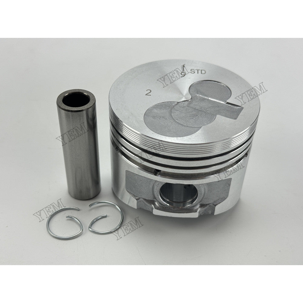 YEM Parts 3 pcs Piston with Pin and Circlips STD for Yanmar 3TNE72 Engine For Yanmar