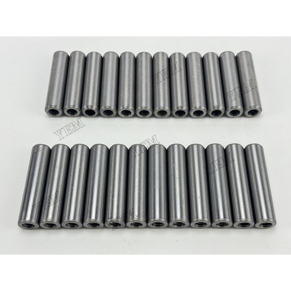 YEM Parts 24 pcs Valve Guide 6150-12-1370 for Komatsu SAA6D125E-3 Engine For Komatsu