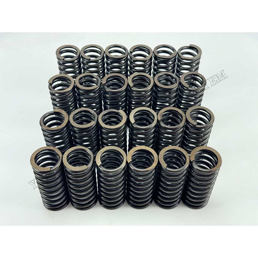 YEM Parts 24 pcs Valve Spring 6251-41-4450 for Komatsu SAA6D125E-3 Engine For Komatsu
