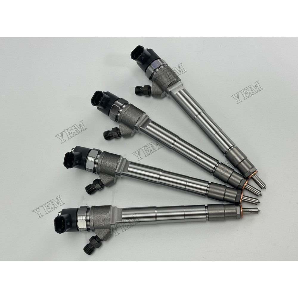 YEM Parts 4 pcs Injector 0445110808 5347134 445110594 for Cummins ISF2.8 Engine For Cummins