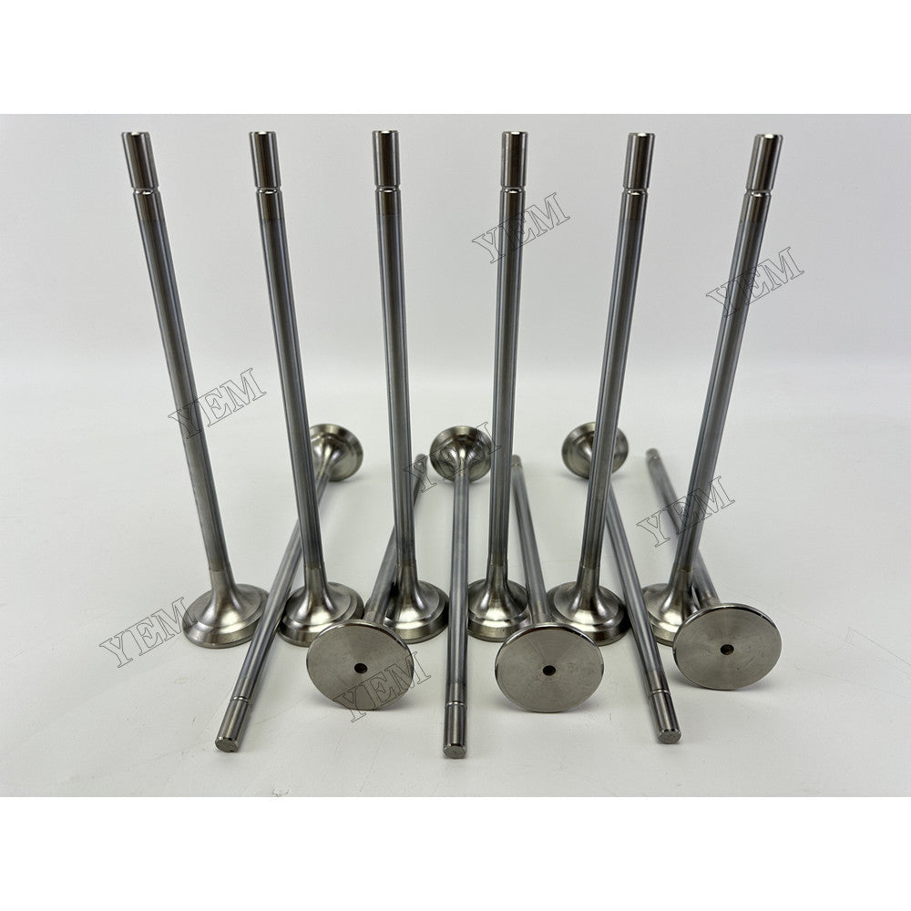 YEM Parts 12 pcs Exhaust Valve 4101454 for Cummins ISX450 Engine