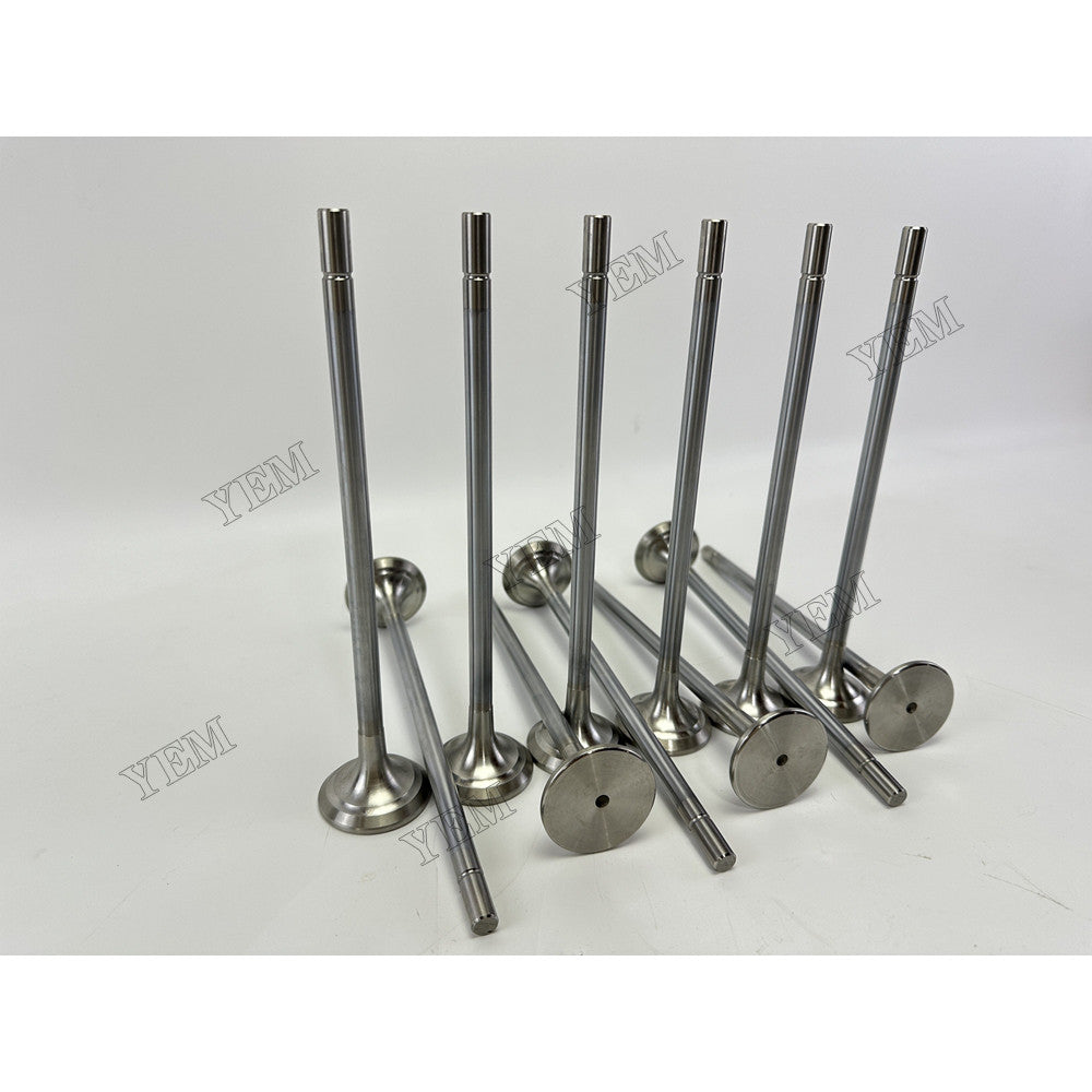 YEM Parts 12 pcs Exhaust Valve 4101454 for Cummins ISX450 Engine For Cummins