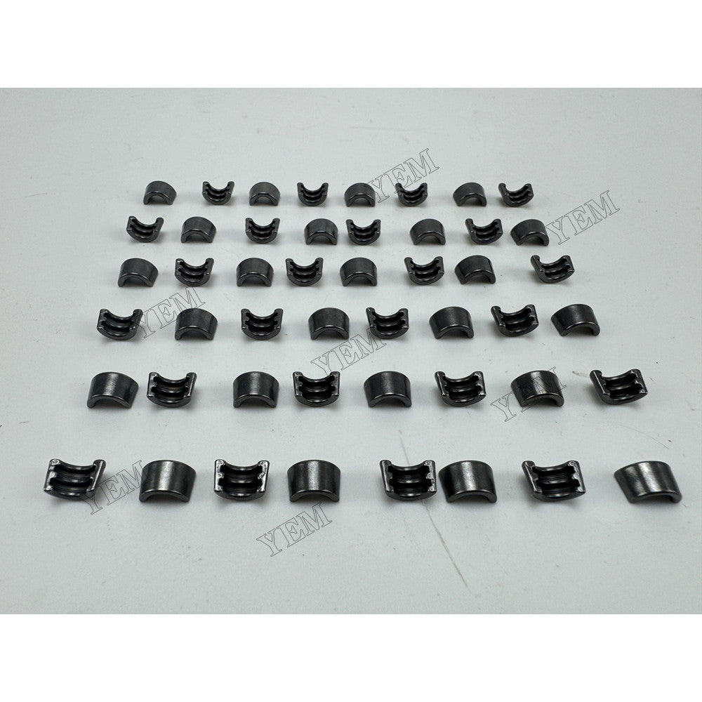 YEM Parts 48 pcs Valve Cotter 152-9860 for Caterpillar C6.6 Engine For Caterpillar