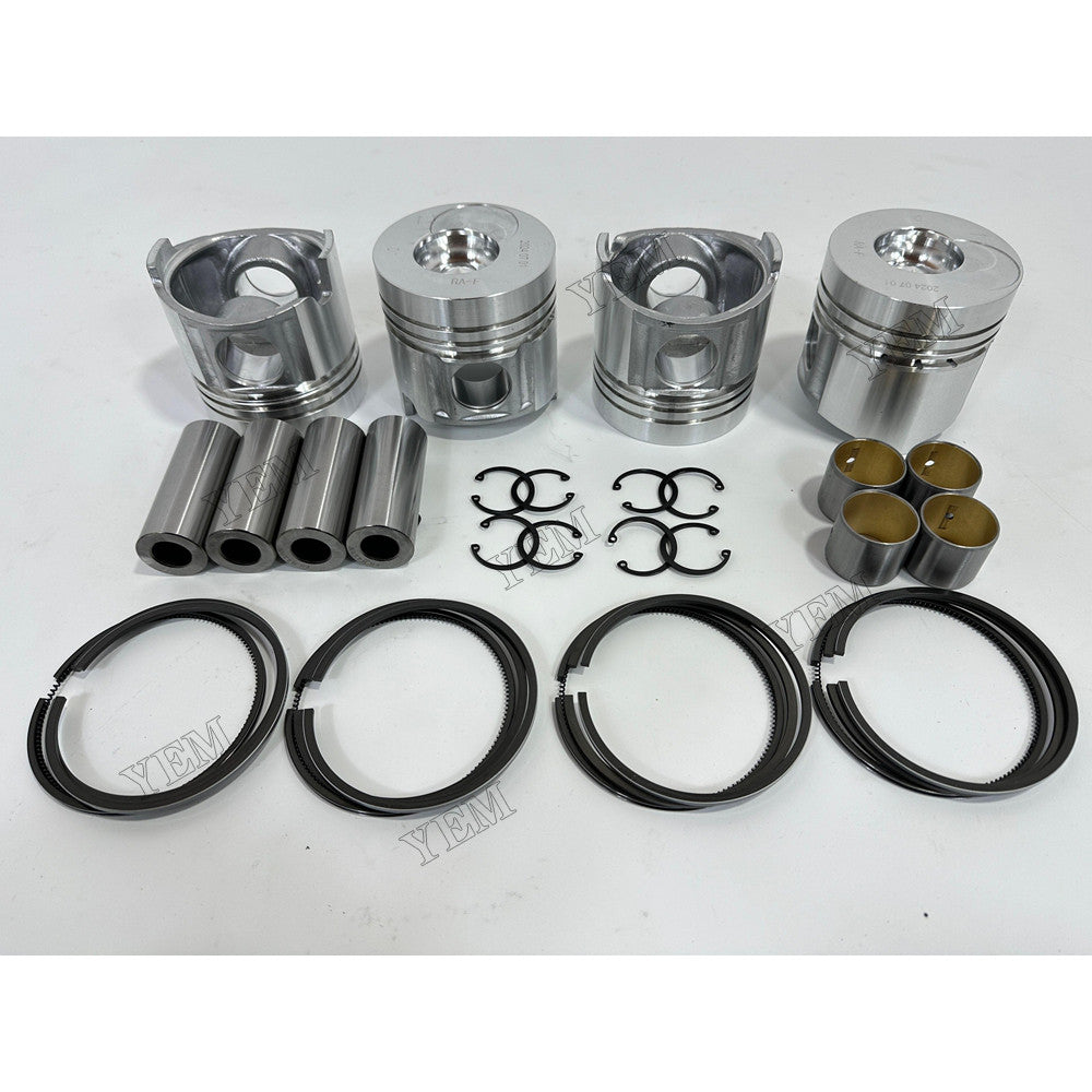 YEM Parts 4 pcs Piston With Rings Kit STD for Dongfanghong YT4A2-24 Engine