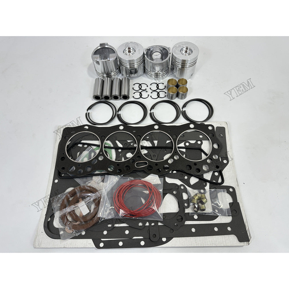 YEM Parts 4 pcs Piston & Ring Set with Overhaul Kit for Dongfanghong YT4A2-24 Engine For Dongfanghong