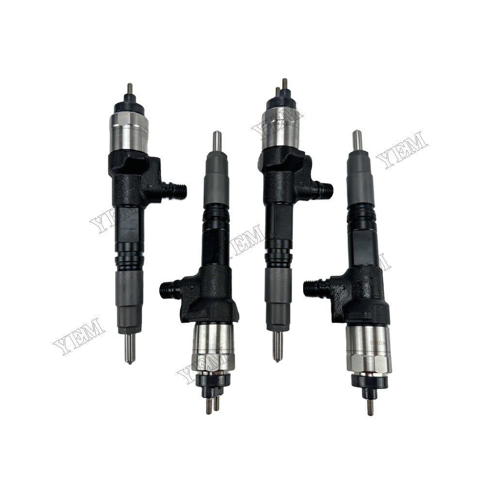 YEM Parts 4 pcs Injector 1J500-53054 for Kubota V3800 Engine For Kubota