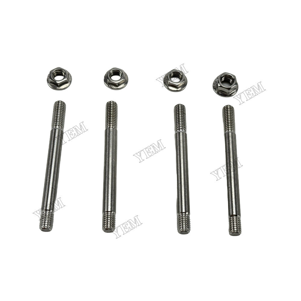 YEM Parts 4 pcs Valve Chamber Cover Bolt 119593-11300 for Yanmar 4TNE106 Engine For Yanmar