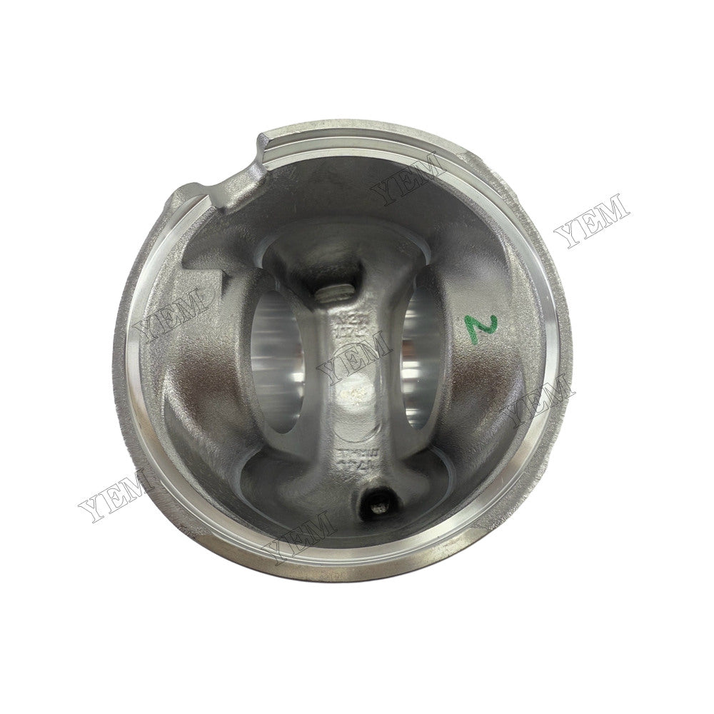 YEM Parts 6 pcs Piston with Pin and Circlips STD 3920691L for Komatsu 6D107 Engine For Komatsu