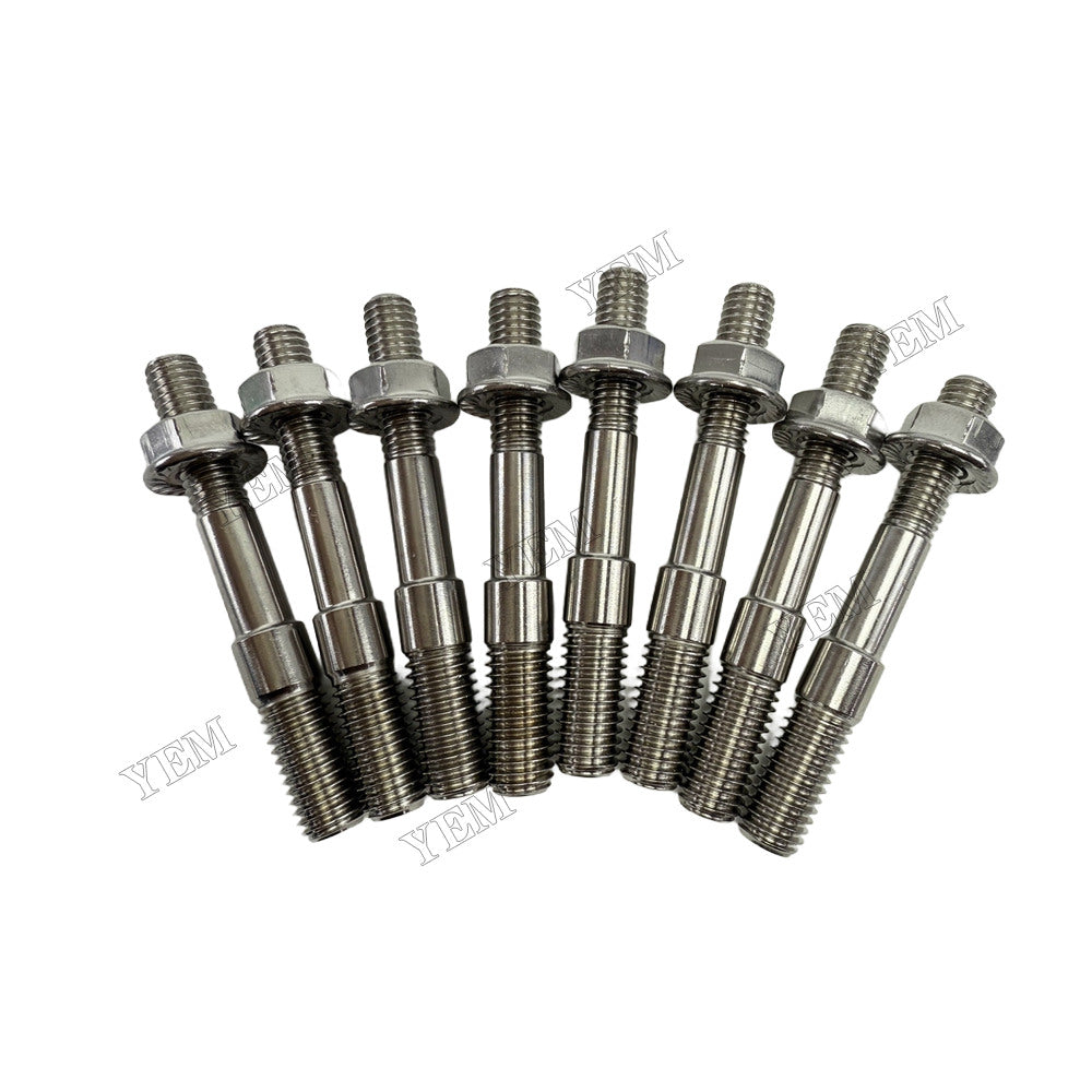 YEM Parts 8 pcs Exhaust Manifold Screw for Volvo D4D Engine Engine Spare Parts For Volvo