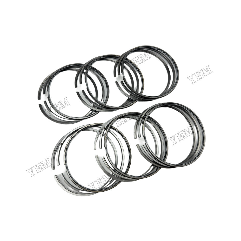 YEM Parts 6 pcs Piston Rings Set STD 347-2380 347-2381 347-2382 for Caterpillar C9 Engine For Caterpillar
