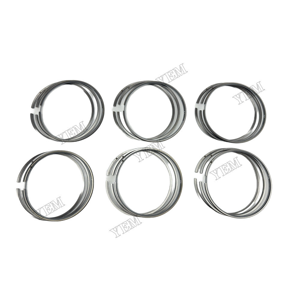 YEM Parts 6 pcs Piston Rings Set STD 347-2380 347-2381 347-2382 for Caterpillar C9 Engine For Caterpillar