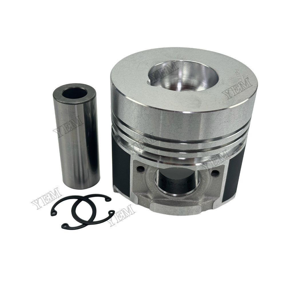 YEM Parts 3 pcs Piston with Pin and Circlips STD for Kubota D3200 Engine