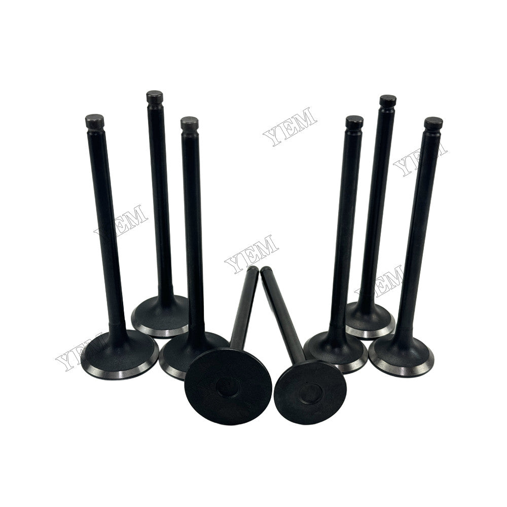 YEM Parts 4 pcs Intake and Exhaust Valve for Mitsubishi 4D56 Engine For Mitsubishi