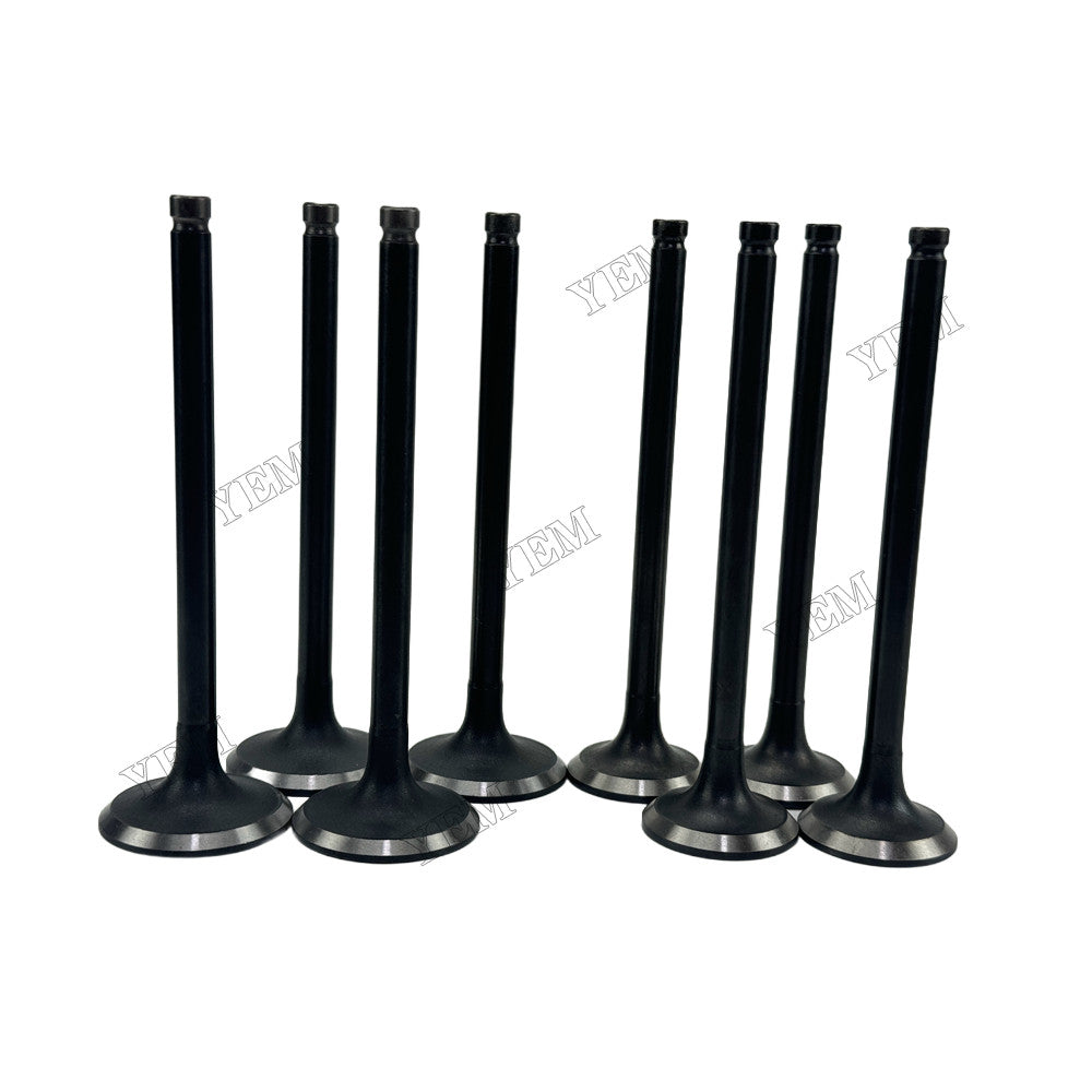 YEM Parts 4 pcs Intake and Exhaust Valve for Mitsubishi 4D56 Engine For Mitsubishi