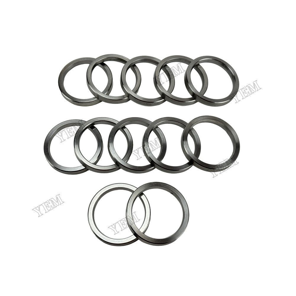 YEM Parts 12 pcs Exhaust Valve Seat 35C01-02501 for Mitsubishi S6R Engine For Mitsubishi