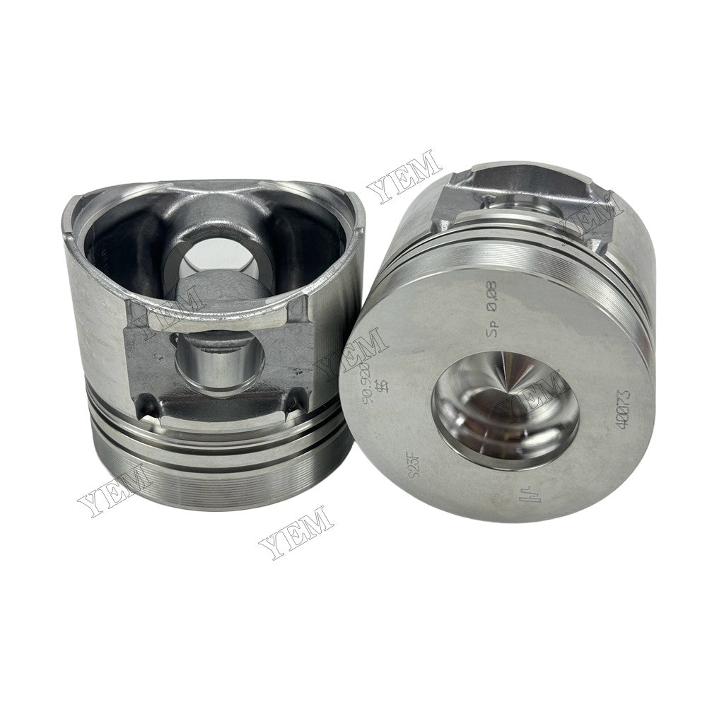 YEM Parts 4 pcs Piston with Pin and Circlips STD 04179232 for Deutz F4M1011F Engine For Deutz