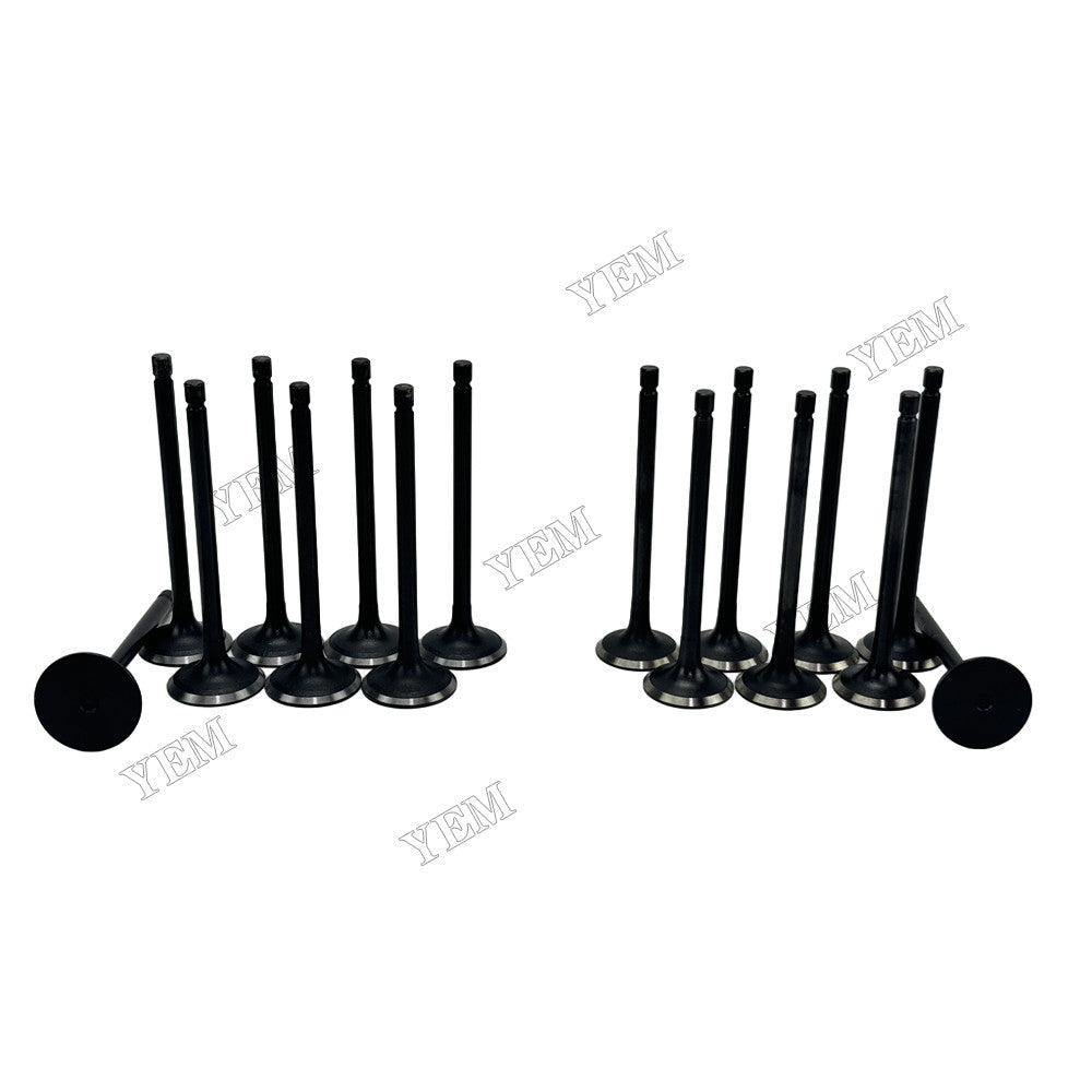 YEM Parts 4 pcs Intake and Exhaust Valve 137110E010 for Toyota 2GD Engine For Toyota