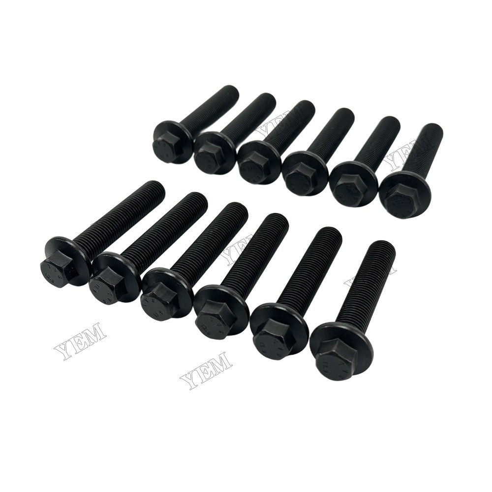 YEM Parts 12 pcs Connecting Rod Screw 4891179F for Cummins QSB6.7 Engine For Cummins