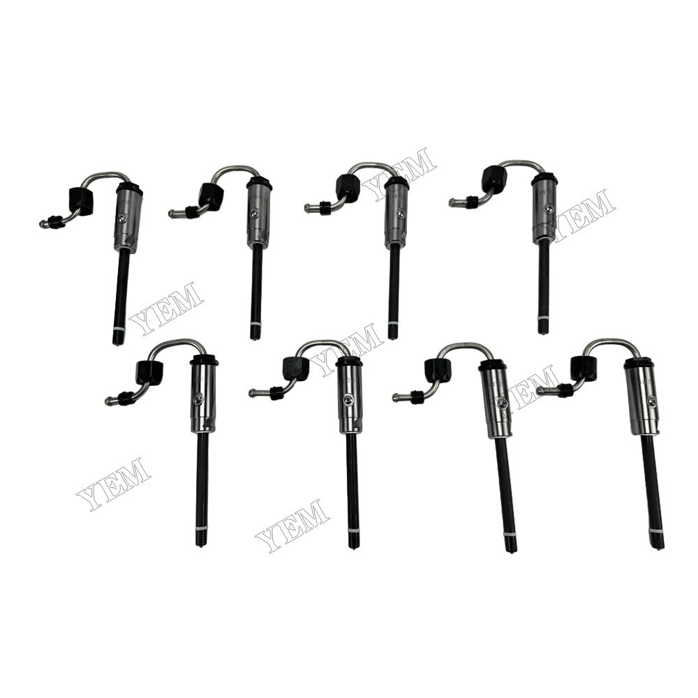 YEM Parts 8 pcs Injector 4W-7016 for Caterpillar 3208 Engine For Caterpillar
