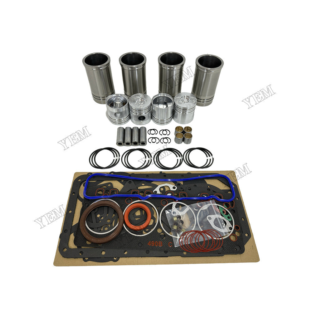 YEM Parts 4 pcs Overhaul Kit With Gasket Set for Xinchai A490BPG Engine For Xinchai