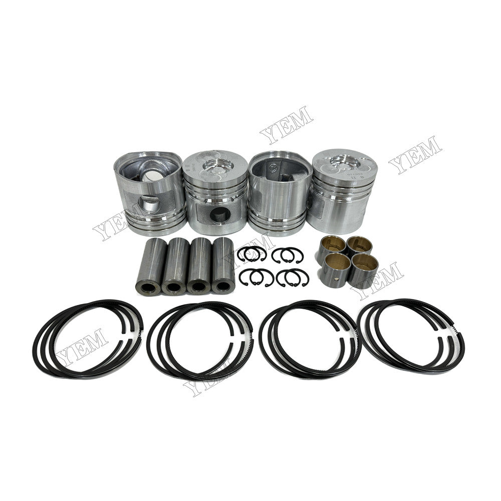 YEM Parts 4 pcs Piston With Rings Kit STD for Xinchai A490BPG Engine