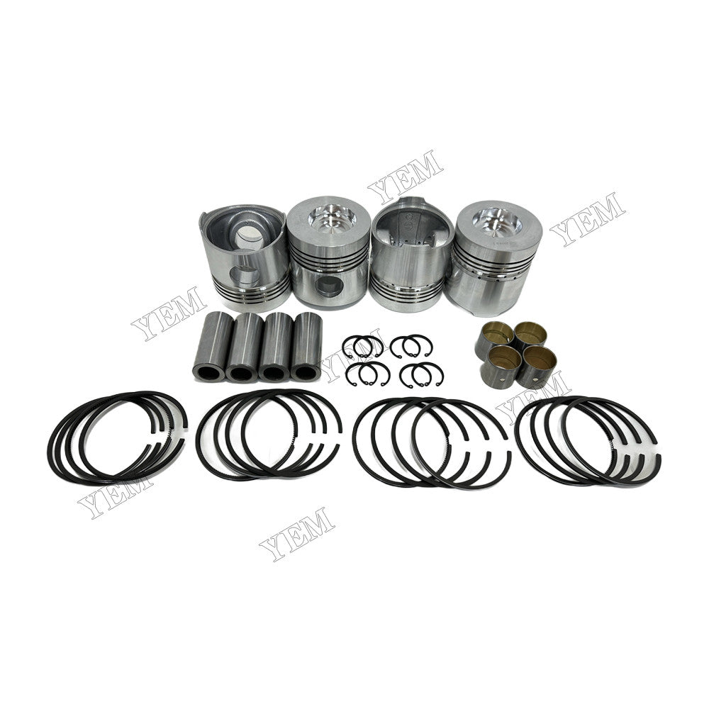 YEM Parts 4 pcs Piston With Rings Kit STD for Weichai ZH4100D Engine For Weichai
