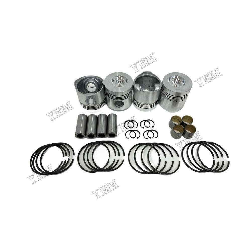YEM Parts 4 pcs Piston With Rings Kit STD for Weichai ZH4100D Engine For Weichai