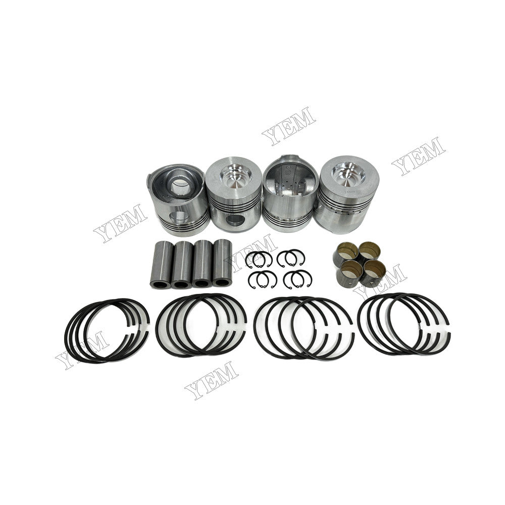 YEM Parts 4 pcs Piston With Rings Kit STD for Weichai ZH4100D Engine For Weichai