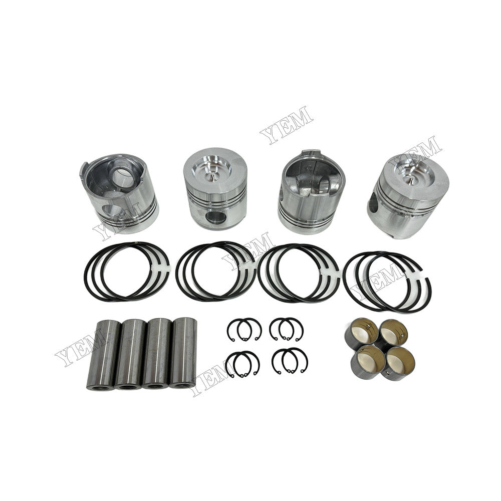 YEM Parts 4 pcs Piston With Rings Kit STD for Weichai ZH4102Y4-1 Engine For Weichai