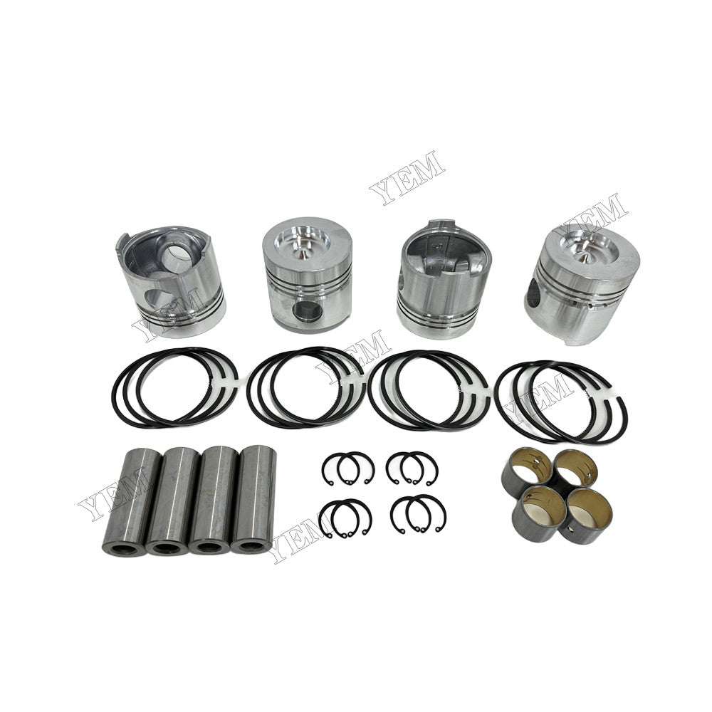 YEM Parts 4 pcs Piston With Rings Kit STD for Weichai ZH4102Y4-1 Engine For Weichai