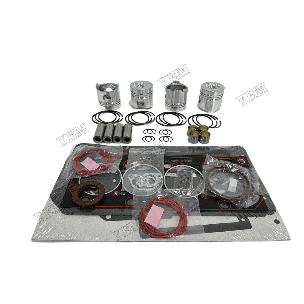 YEM Parts 4 pcs Piston & Ring Set with Overhaul Kit for Weichai ZH4102Y4-1 Engine For Weichai